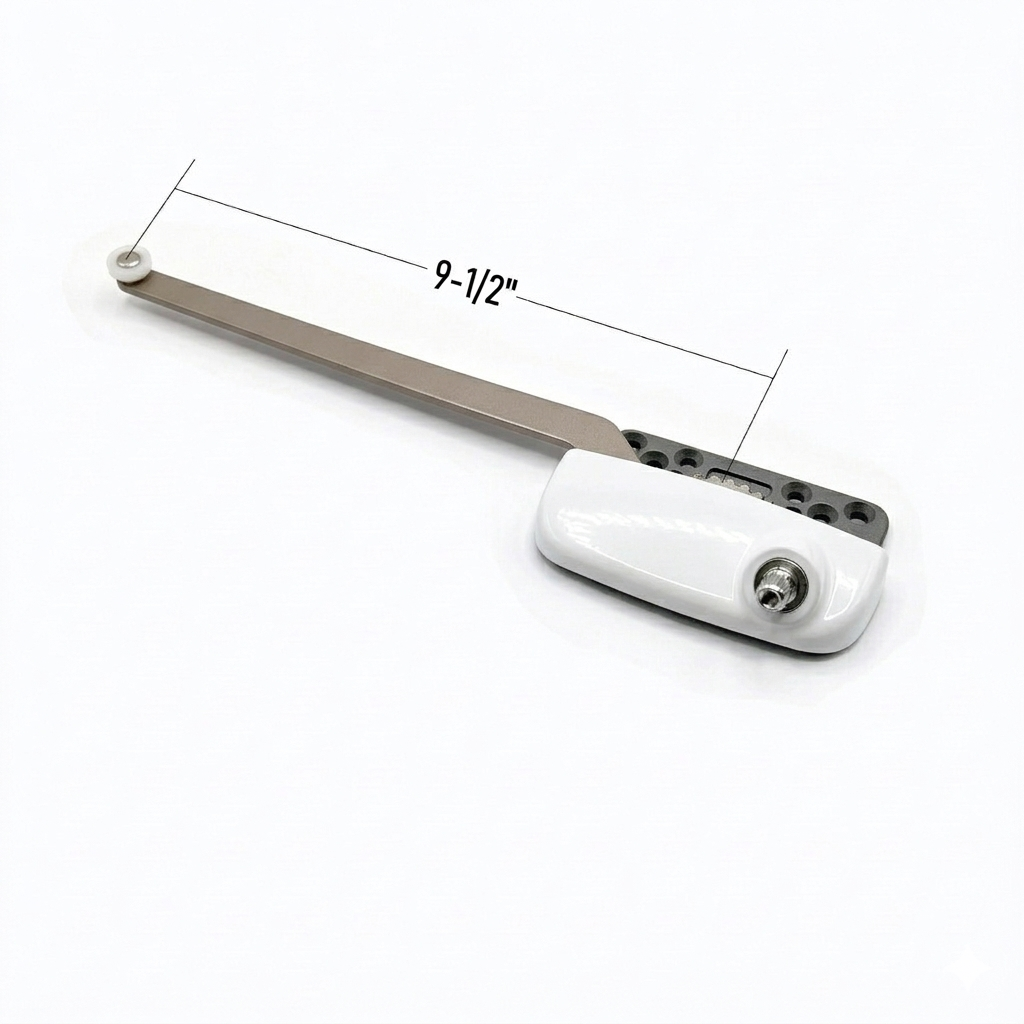 [F1-02G]‎ OPÉRATEUR POUR FENÊTRE À BATTANT BRAS 9-1/2'' GAUCHE (Blanc)