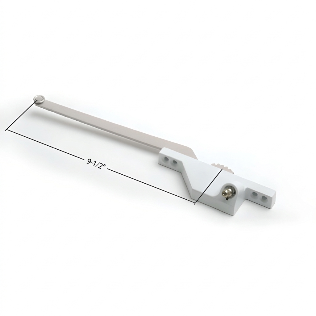 [F1-05G]‎ OPÉRATEUR POUR FENÊTRE À BATTANT 9-1/2'' VIS AVANT GAUCHE (BLANC)
