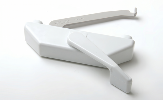 [F4-05] BARRURE POUR MULTIPOINT BLANCHE DE FENÊTRE À BATTANT (1 CÔTÉ SEULEMENT)