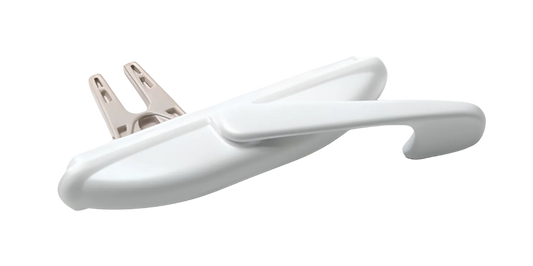 [F4-12] POIGNÉE-BARRURE POUR FENÊTRE À BATTANT MULTIPOINT 44mm 1-3/4''  (BLANC)