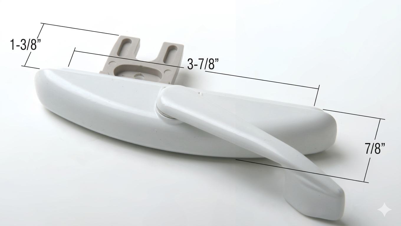 [F4-14] BARRURE MULTIPOINT COURT POUR FENÊTRE À BATTANT (BLANC)