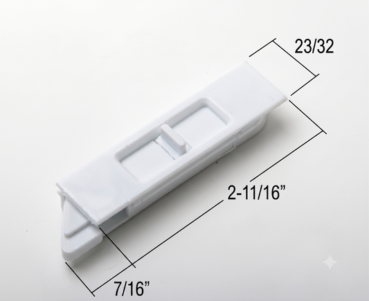 [F5-10] LOQUET ENCASTRÉ EN NYLON POUR FENÊTRE À GUILLOTINE (PAIRE)