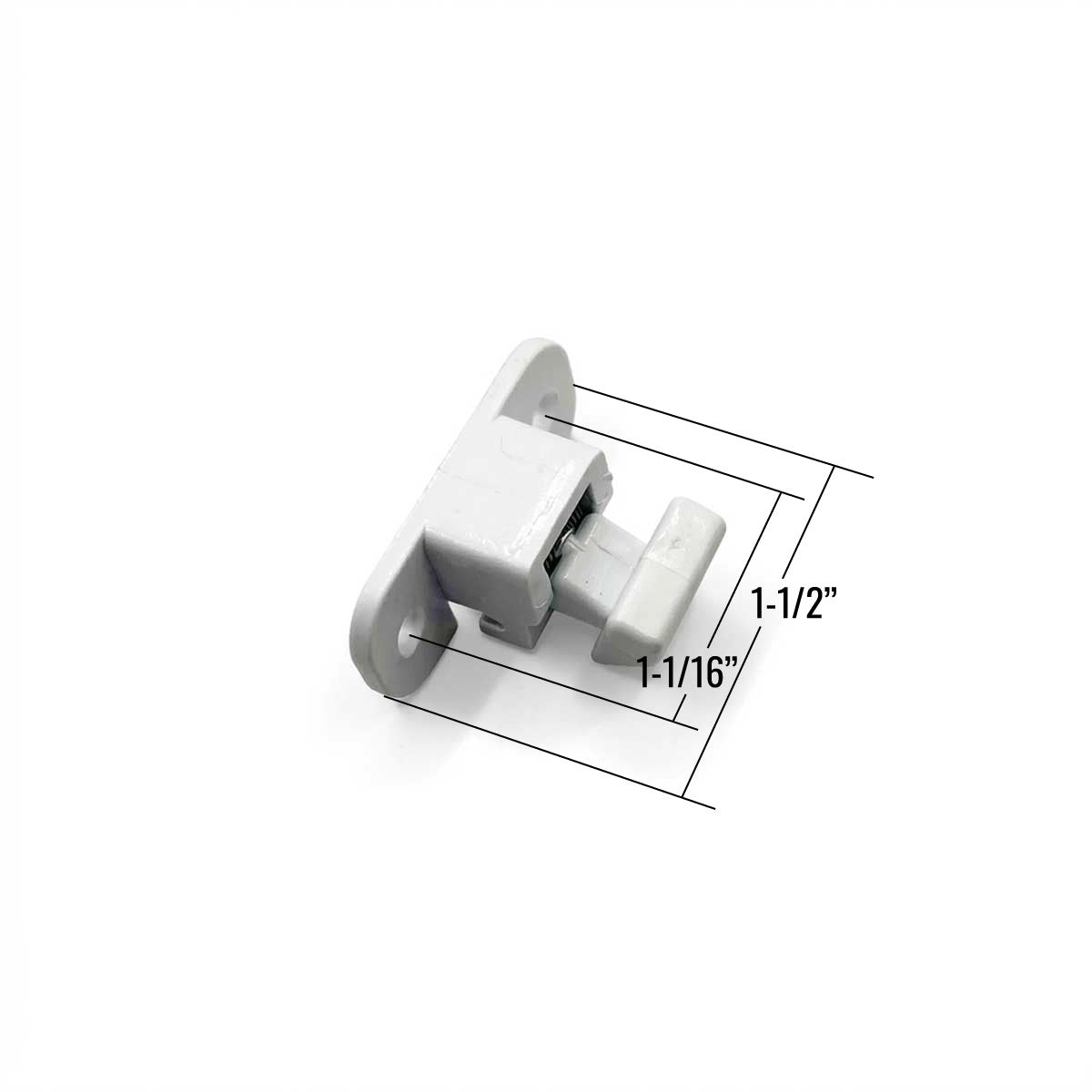 [F5-12] LOQUET EN NYLON 5/8'' H.  POUR FENÊTRE COULISSANTE