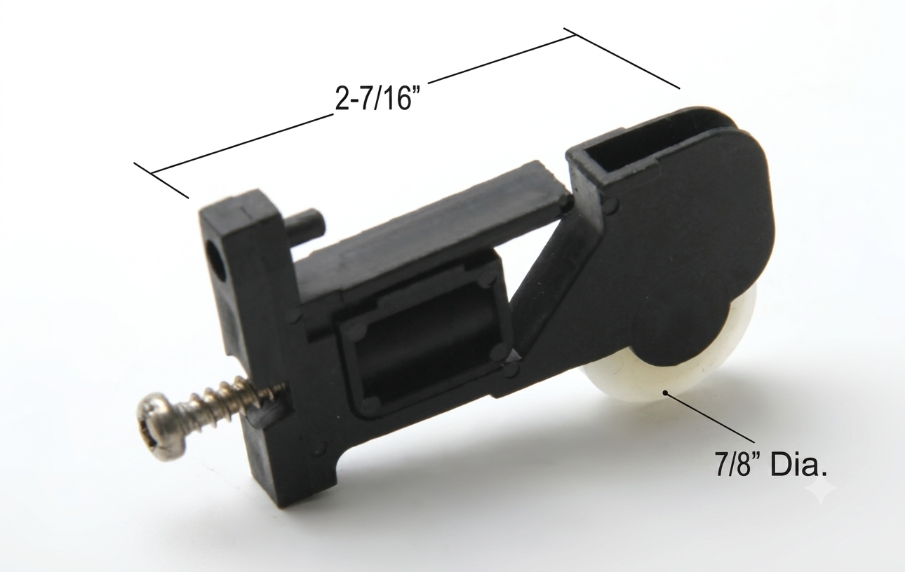 [M1-02] ROULETTE EN NYLON POUR PORTE MOUSTIQUAIRE