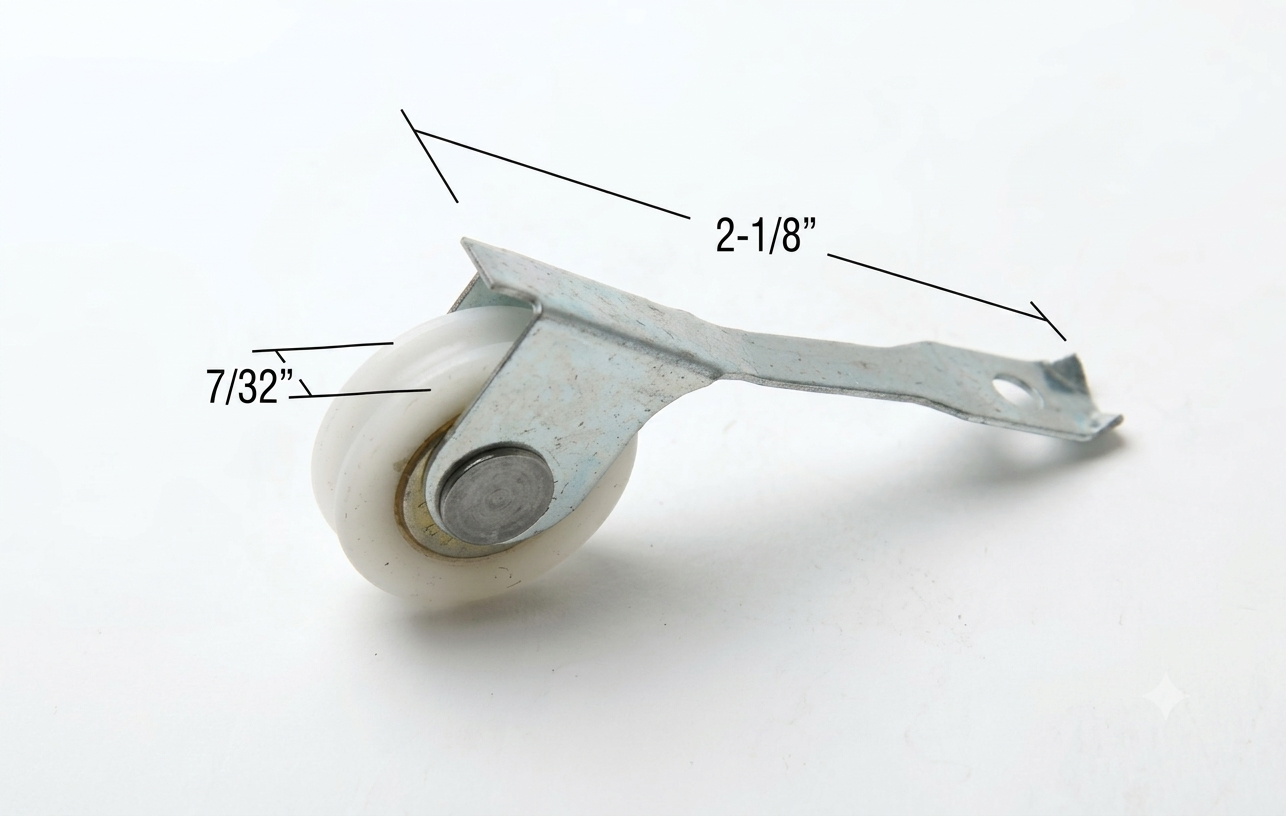 [M1-07] ROULETTE À BILLES 7/8'' EN NYLON POUR PORTE MOUSTIQUAIRE