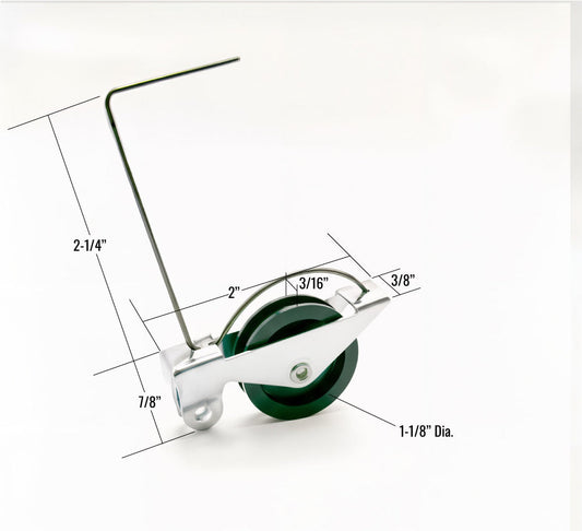 [M1-13] ROULETTE À BILLES 1-1/8'' EN NYLON POUR PORTE MOUSTIQUAIRE