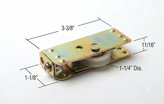 [P1-01] ROULETTE À BILLES 1-1/4'' EN NYLON POUR PORTE PATIO