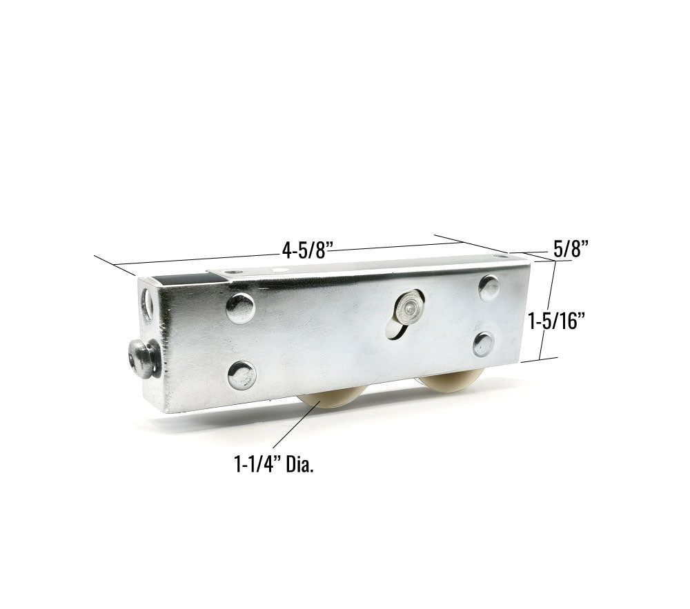 [P1-07] ROULETTE TANDEM À BILLES 1-1/4'' EN NYLON POUR PORTE PATIO