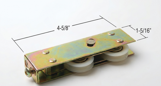 [P1-07] ROULETTE TANDEM À BILLES 1-1/4'' EN NYLON POUR PORTE PATIO