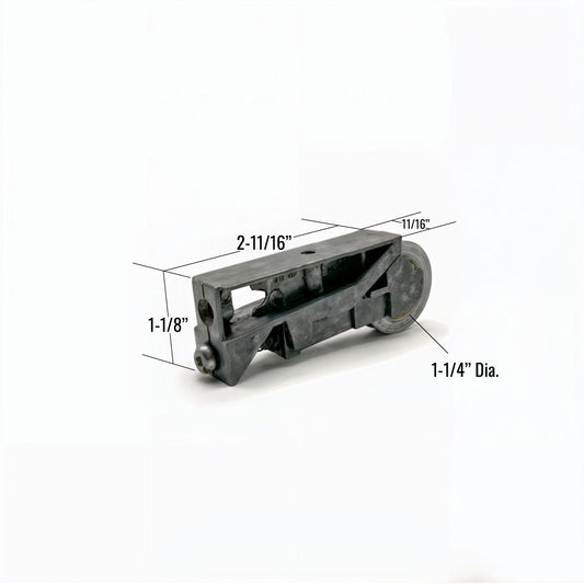 [P1-09] ROULETTE À BILLES 1-1/4'' EN NYLON POUR PORTE PATIO