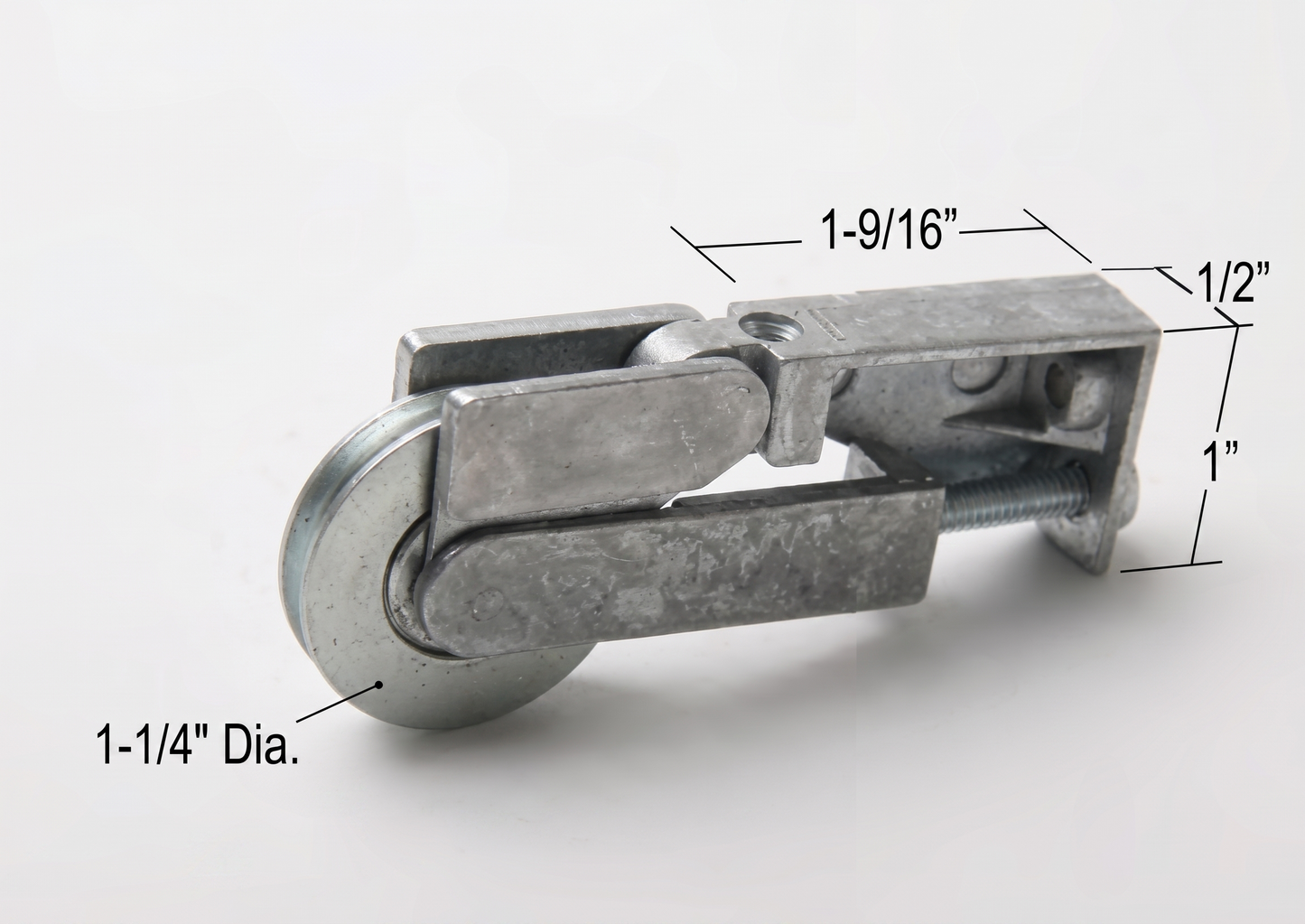[P1-11] ROULETTE À BILLES 1-1/4'' EN ACIER POUR PORTE PATIO