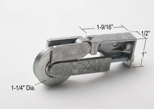 [P1-11] ROULETTE À BILLES 1-1/4'' EN ACIER POUR PORTE PATIO