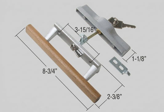 [P2-02] POIGNÉE DE PORTE PATIO AVEC CLÉ