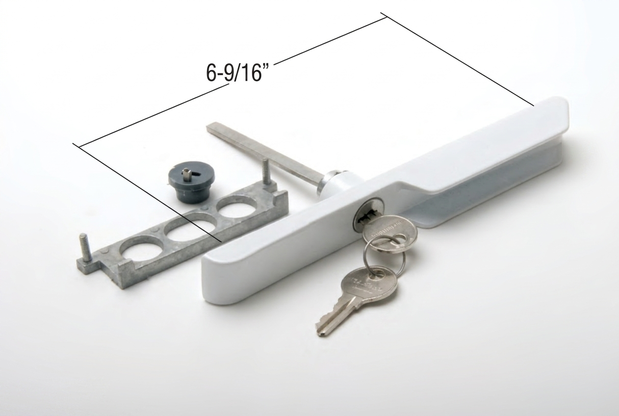 [P2-11] POIGNÉE EXTÉRIEUR AVEC SERRURE POUR PORTE PATIO