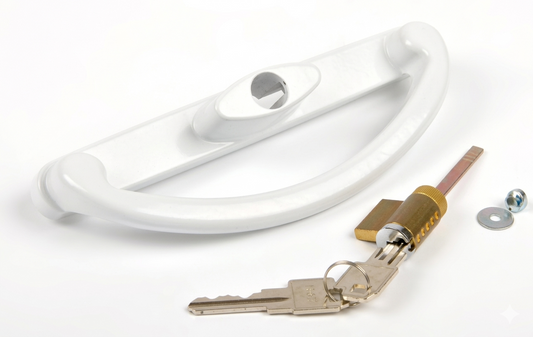 [P2-13] POIGNÉE EXTÉRIEURE AVEC SERRURE (CD641K) POUR PORTE PATIO