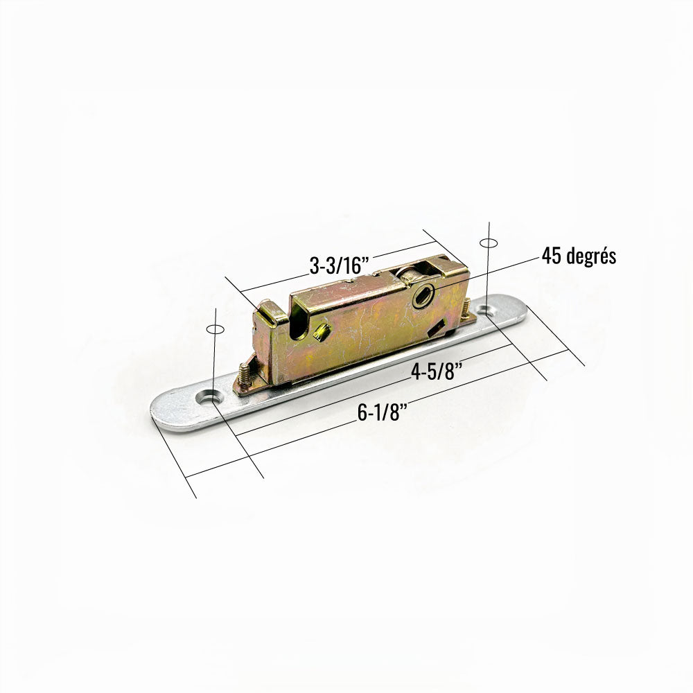 [P5-04] SERRURE À MORTAISE (45 DEGRÉS) POUR PORTE PATIO